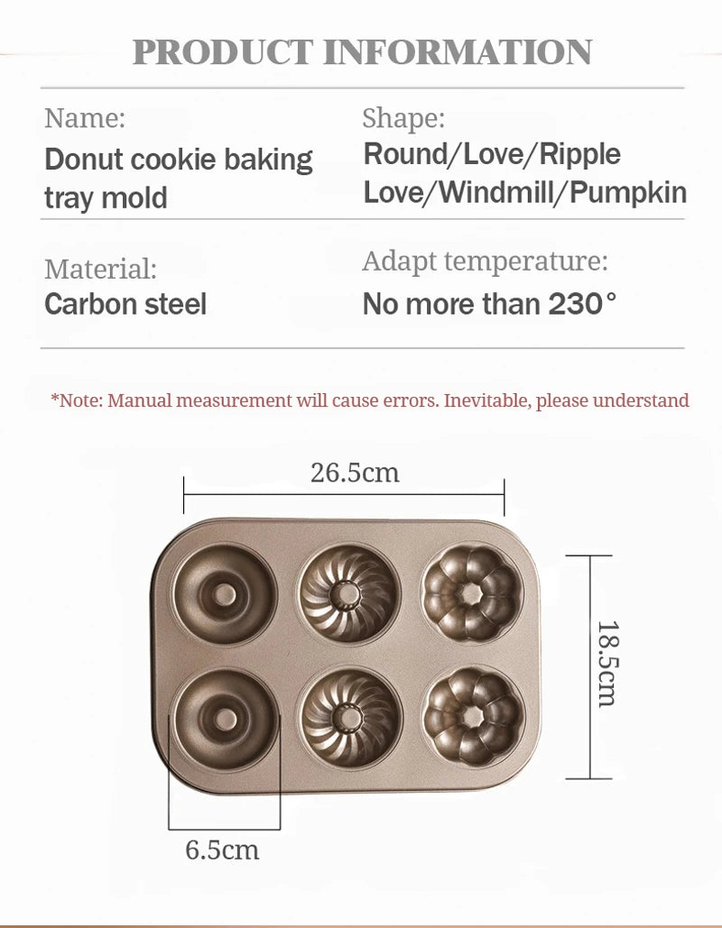 Teglia da forno 6 Stampi Antiaderente