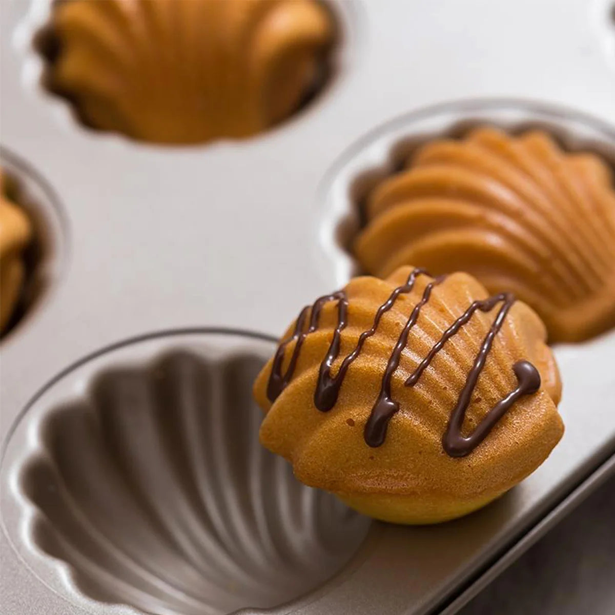 Stampo per torta Madeleine Teglia da forno antiaderente a 9 cavità .