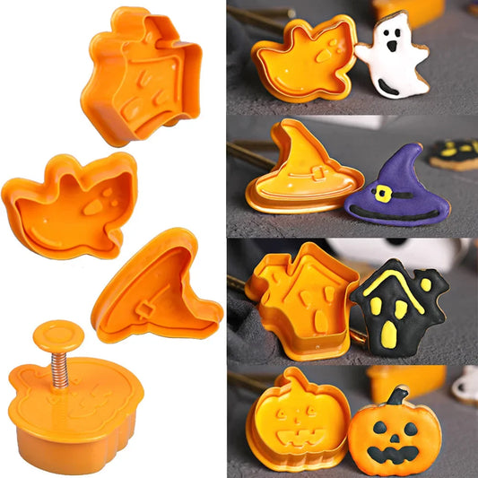 Zucca di Halloween fantasma in plastica. taglierina per biscotti  stampo per cioccolato.